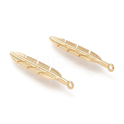 Brass Pendants KK-F820-17G-1