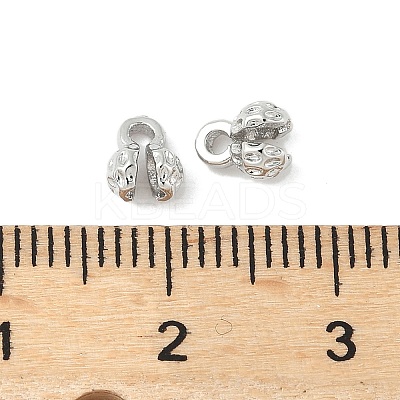 Flower Brass Bead Tips KK-M326-10P-1