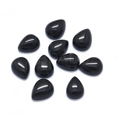 Natural Obsidian Cabochons G-O175-22-10-1
