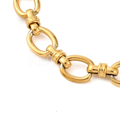 Ion Plating(IP) 304 Stainless Steel Mesh Chain Bracelet for Women BJEW-S003-02G-1
