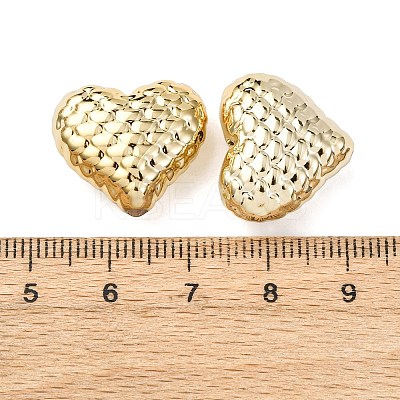 UV Plating Acrylic Waffle Beads MACR-L015-20B-1