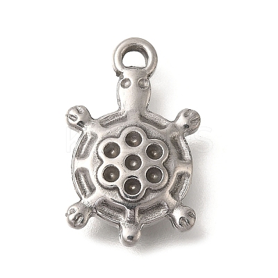304 Stainless Steel Pendant Rhinestone Settings STAS-M075-10P-1