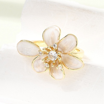 Barss Enamel Cuff Open Rings for Women KK-CBA1C83-01D-G-1