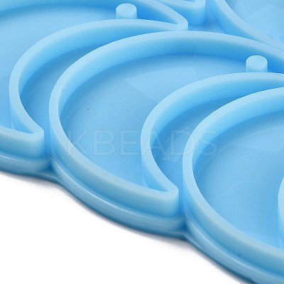 Moon Shape Holographic Pendant DIY Silicone Mold LS-DIY-K063-11-1