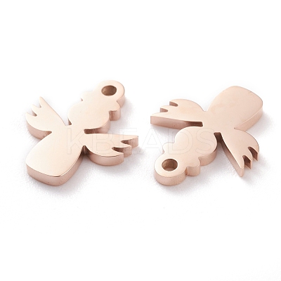 Ion Plating(IP) 304 Stainless Steel Charms STAS-Y002-14RG-1