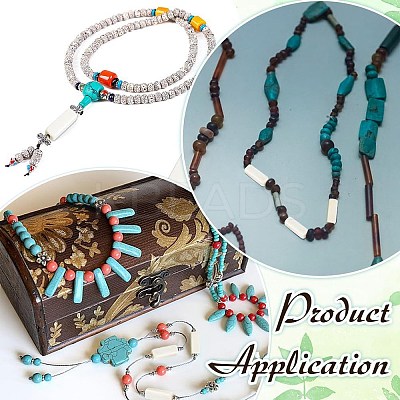 120Pcs Synthetic Turquoise Beads Strands G-AR0006-17A-1