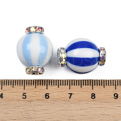 Resin Rhinestone Beads RESI-B030-01B-02-1