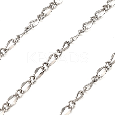 304 Stainless Steel Twisted Dapped Chains CHS-A016-29P-A-1