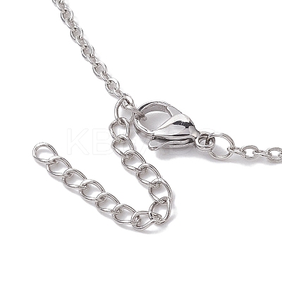 Crystal Stone Cage Pendant Necklaces NJEW-JN04756-03-1