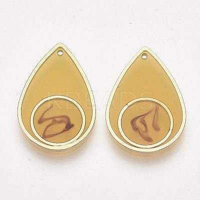 Epoxy Resin Pendants LS-RESI-S368-13B-1