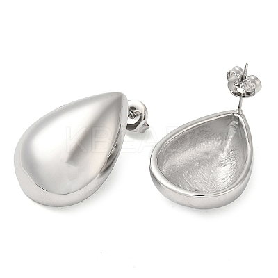 Non-Tarnish 304 Stainless Steel Teardrop Stud Earrings EJEW-Z022-13P-1
