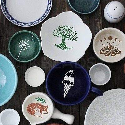 Self-Adhesive Silk Screen Printing Stencil DIY-WH0338-006-1