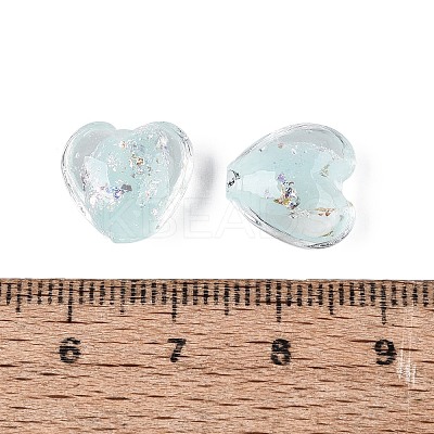 Handmade Foil Glass Beads FOIL-N029-09E-1