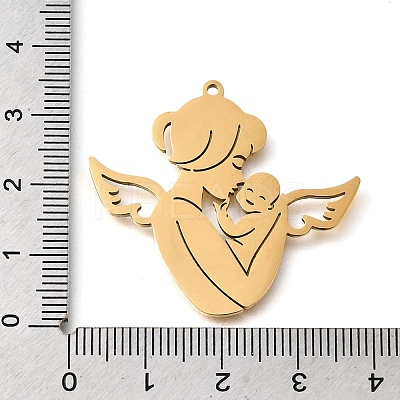 304 Stainless Steel Pendants STAS-S178-07G-1