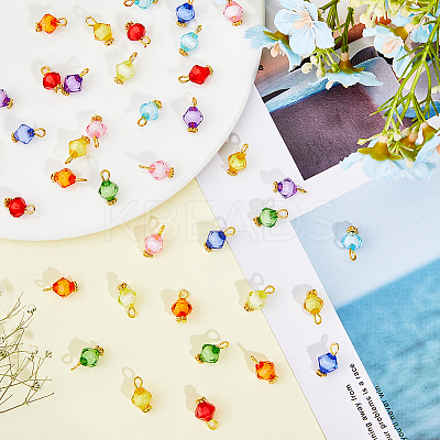200Pcs Transparent Acrylic Charms FIND-DC0001-75-1