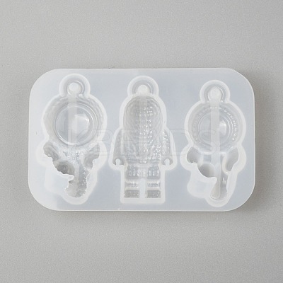 DIY Spaceman Silicone Pendant Molds X-DIY-P006-27-1