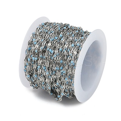 Brass Dapped Chains AJEW-Q153-02P-08-1