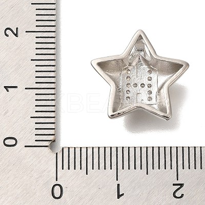 Rack Plating Brass Micro Pave Cubic Zirconia Pendants KK-I722-05P-H-1