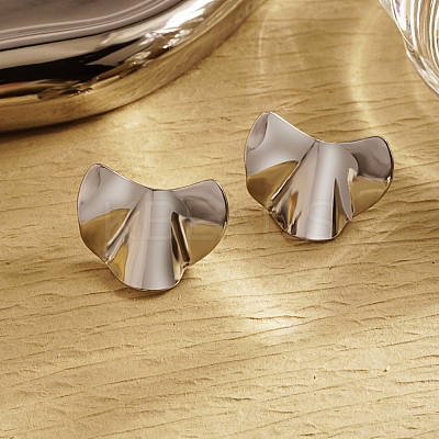 Stylish 304 Stainless Steel Irregular Stud Earrings EG3704-2-1