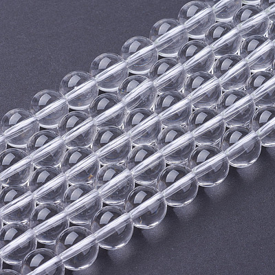 Natural Quartz Crystal Beads Strands G-C175-8mm-2-1
