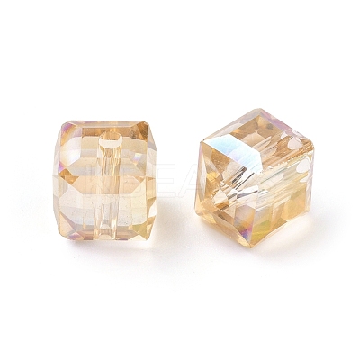 Electorplated Glass Beads EGLA-E006-1Q-1