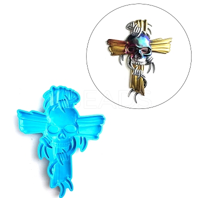 DIY Cross & Skull Wall Decoration Silicone Statue Molds LS-SIMO-H010-13-1