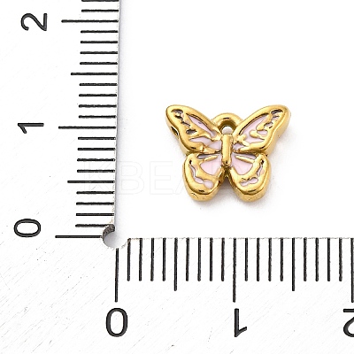 304 Stainless Steel Enamel Pendants STAS-B085-43G-01-1