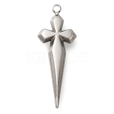 Anti-Tarnish 304 Stainless Steel Pendants STAS-P369-05P-1