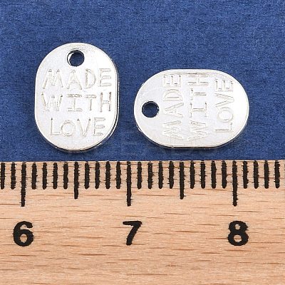 Tibetan Style Alloy Oval Charms LS-TIBEP-Q035-08S-NR-1