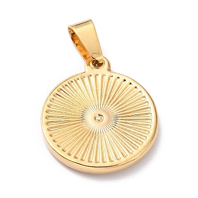 304 Stainless Steel Pendants STAS-J036-017B-G-1