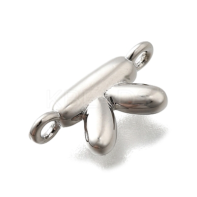 Brass Connector Charms KK-P295-01P-K-1