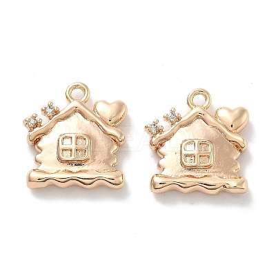 Micro Pave Cubic Zirconia Pendants KK-M102-10G-1