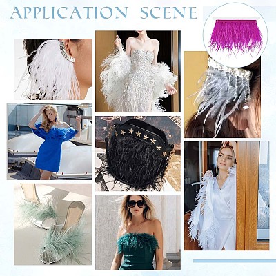 2M Fashion Ostrich Feather Trimming DIY-OC0013-52D-1