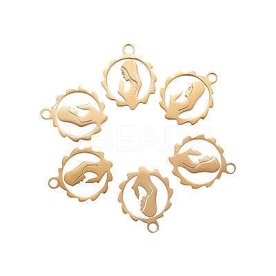 304 Stainless Steel Pendants LS-STAS-CJC0001-01G-1