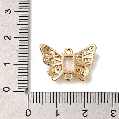 Brass Micro Pave Cubic Zirconia Pendants KK-M301-02G-1