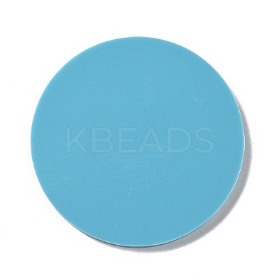 Tarot Theme DIY Flat Round Divination Coaster Food Grade Silicone Molds DIY-G083-02A-1