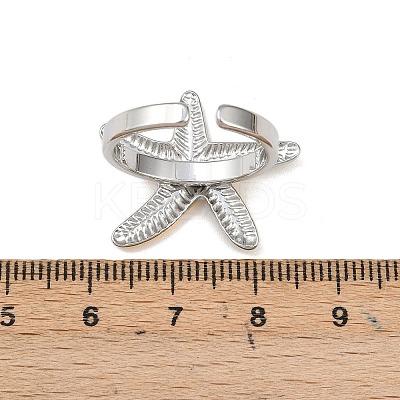 Adjustable 201 Stainless Steel Cuff Open Rings for Women RJEW-B156-02GP-01-1