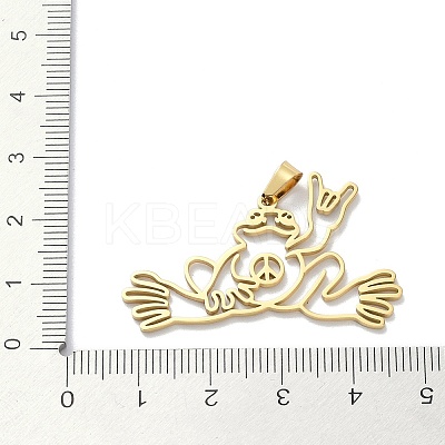 304 Stainless Steel Pendants LS-STAS-G329-02G-1