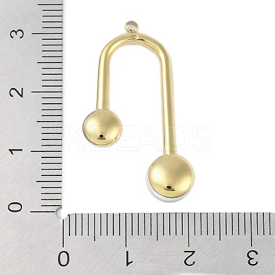 Acrylic Imitation Pearl Pendants STAS-P366-31G-1