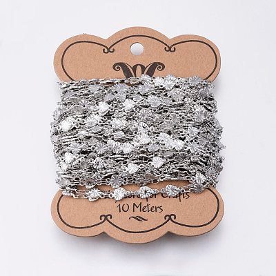 Tarnish Resistant 304 Stainless Steel Chains CHS-E002-04-1