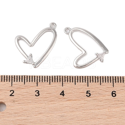 Glass Clear Rhinestone Pendants KK-N254-63P-1