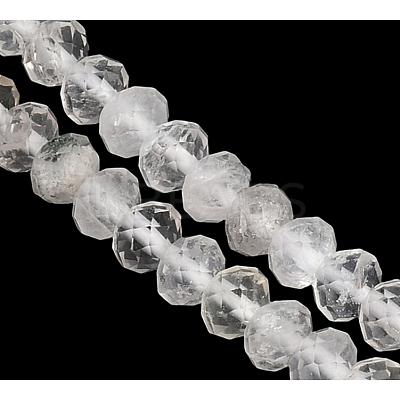 Natural Quartz Crystal Beads Strands G-D347-B03-1