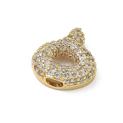 Brass Micro Pave Cubic Zirconia Pendants KK-A300-02G-A-1