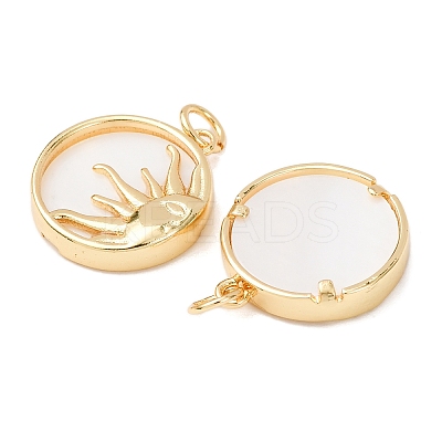Natural Shell Pendants X-KK-L188-38G-1-1