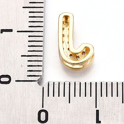 Brass Micro Pave Cubic Zirconia Charms KK-N254-217G-J-1