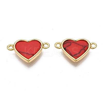Brass Connector Charms KK-N233-169B-01E-1