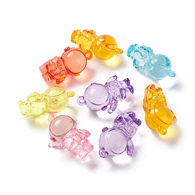 Transparent Acrylic Pendants X-TACR-K002-06-1