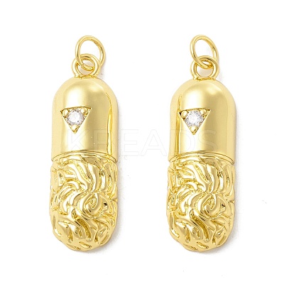 Rack Plating Brass Pendants KK-B053-37G-1