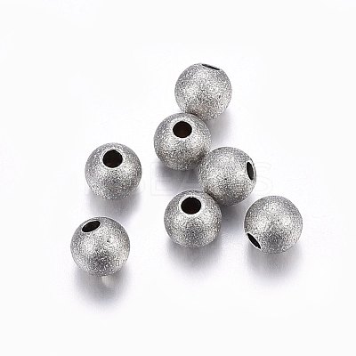 Tarnish Resistant 304 Stainless Steel Textured Beads STAS-F174-32P-A-1