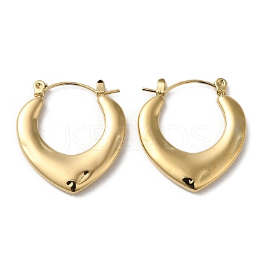 Rack Plating 304 Stainless Steel Hoop Earrings for Women EJEW-Z026-20G-1